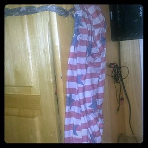 Angashion American flag pants